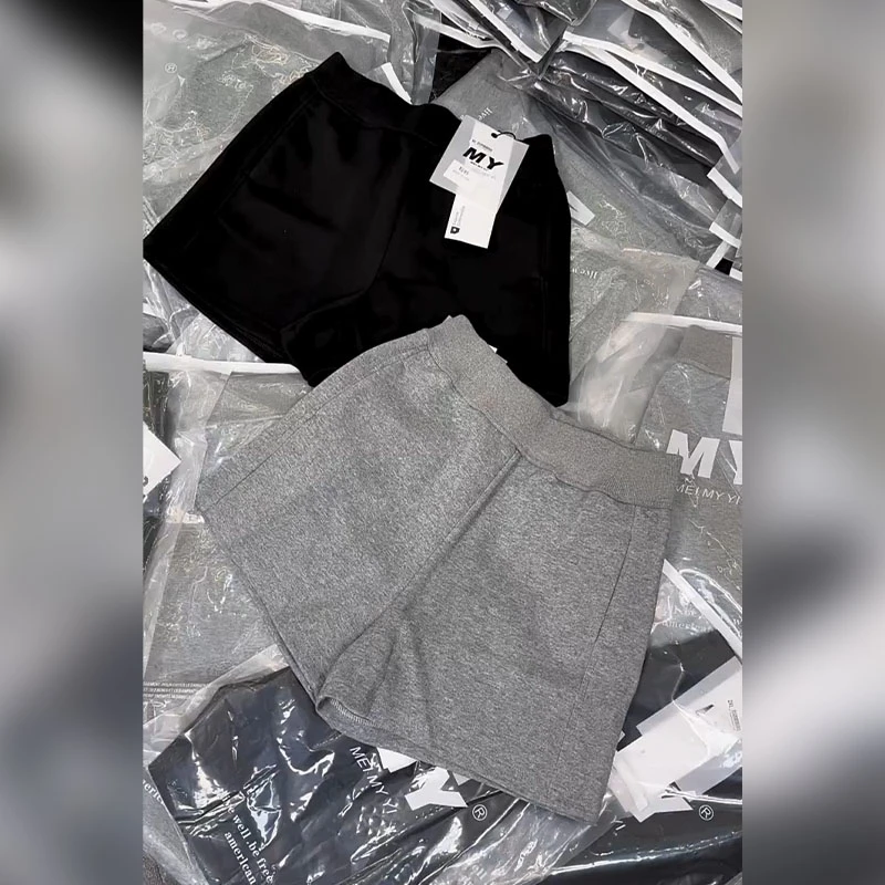 网红夏季高腰A字版时尚休闲运动阔腿短裤宽松百搭显瘦外穿裤子