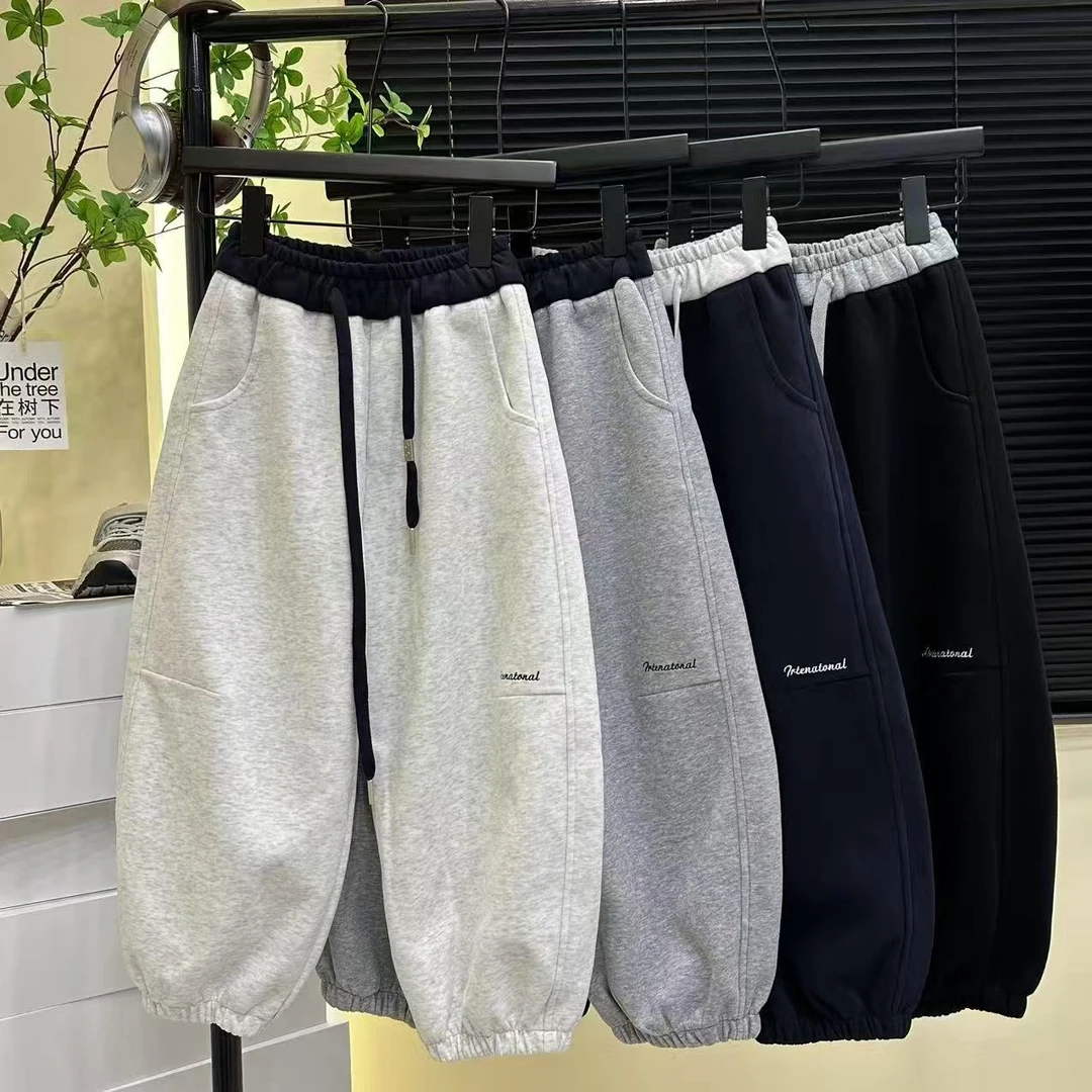 【初秋新品】中大童春秋休闲风极简风百搭休闲2025新款男童运动长裤