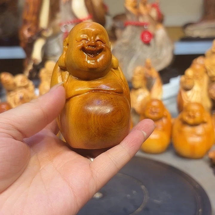 柏木太行崖柏弥勒佛