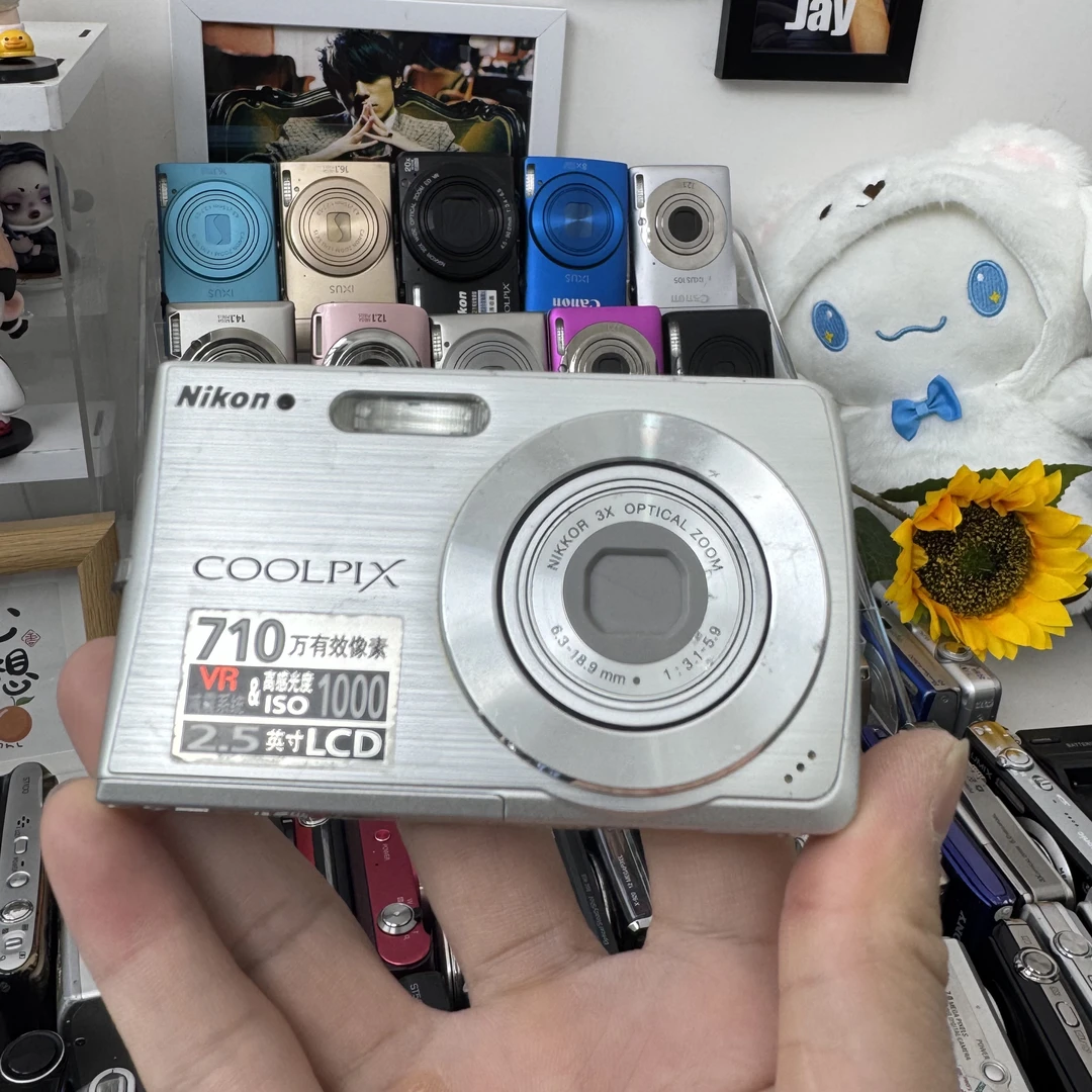 95新 Nikon/尼康 s200 冷白带磨皮网红款710万像素学生迷你复古