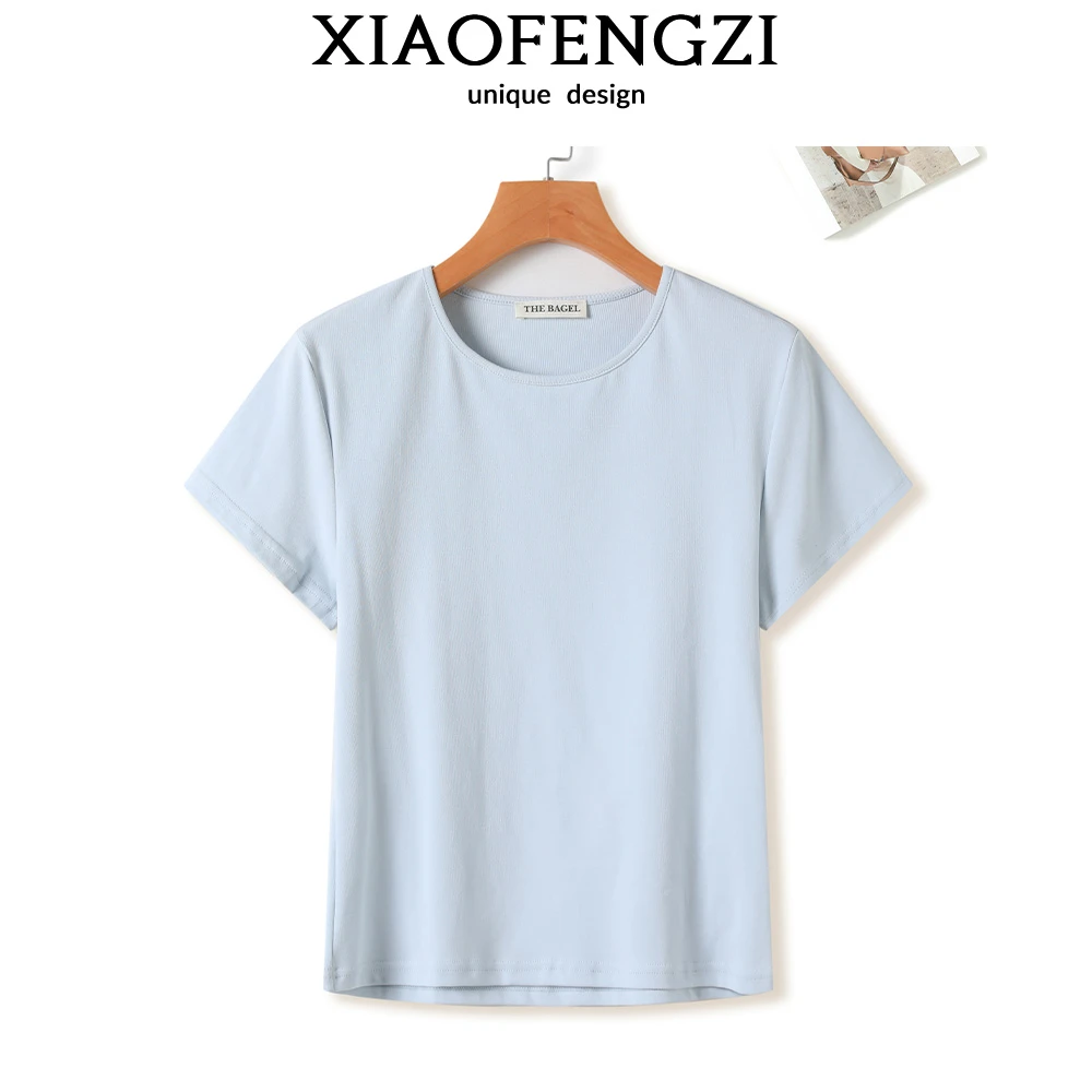 【瘦瘦T】贝果短袖t恤！减龄！正肩！高弹！高含棉~修饰腰身女款