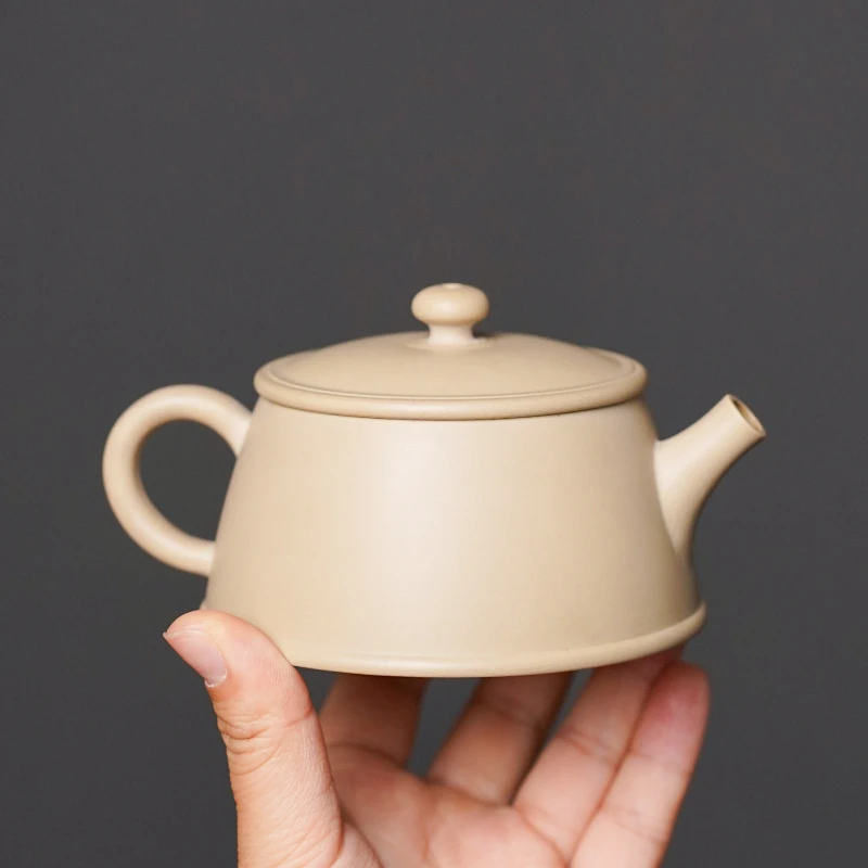 云南建水紫陶茶壶全手工茶具云柱大口白泥家用陶瓷茶壶非紫砂汉瓦