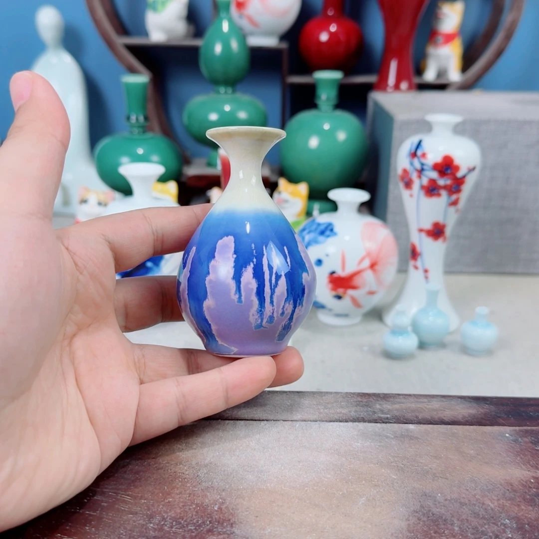 陶瓷手工小花器摆件