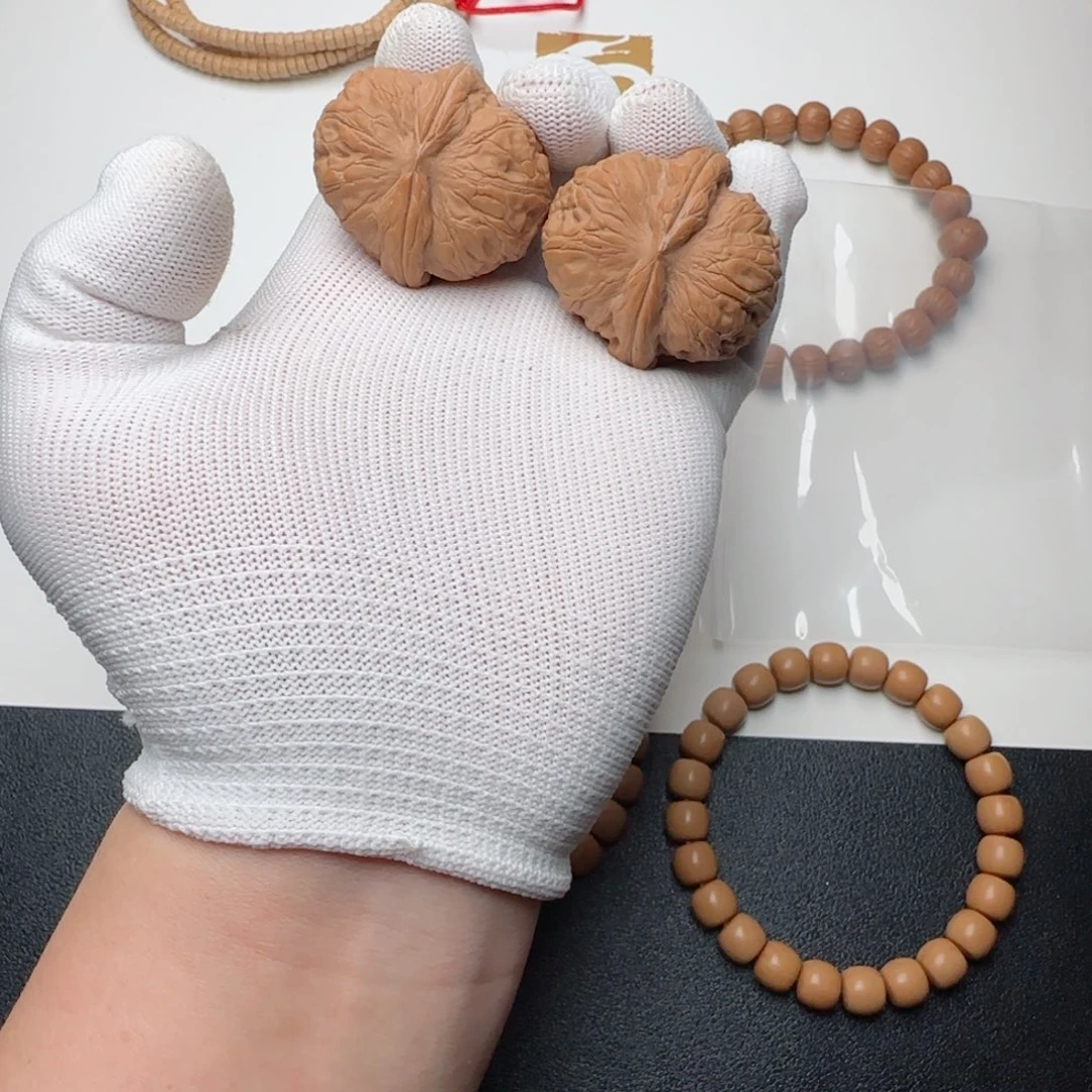 猴头核桃手串ㅤ****；冯战神猴头平谷元宝