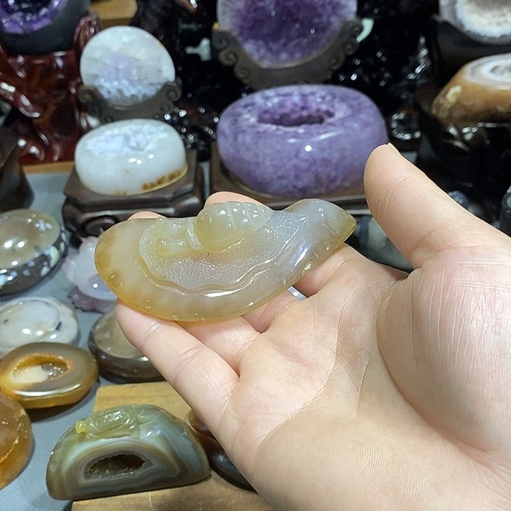 未镶嵌摆件紫晶蜗牛
