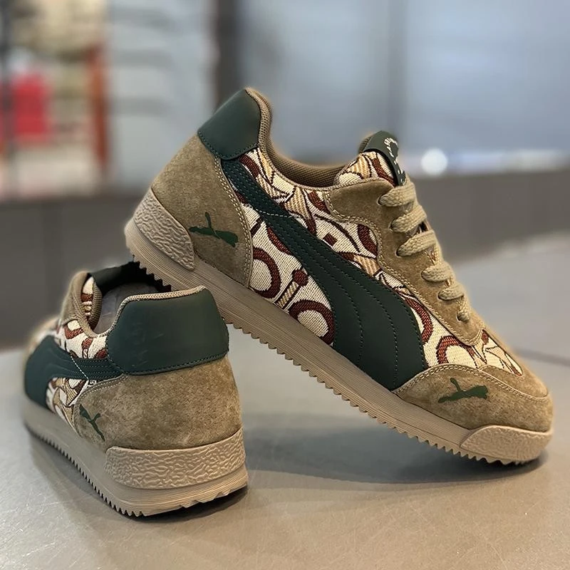 【香港DcSU&Shoes官方正品】爆款国潮男鞋2025年春季新款潮流皮布