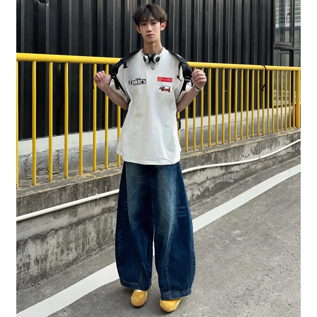 labzaa美式街头创意ins字母印花短袖T恤男女夏季百搭休闲纯棉上衣