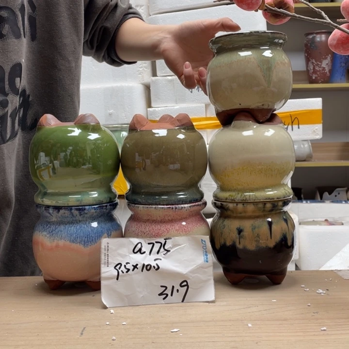 粗陶多肉花盆微瑕775