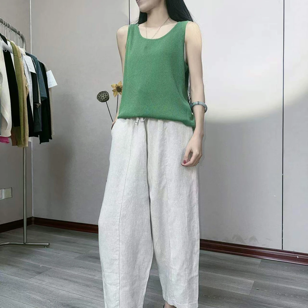 《043款》汉麻针织圆领极简风款