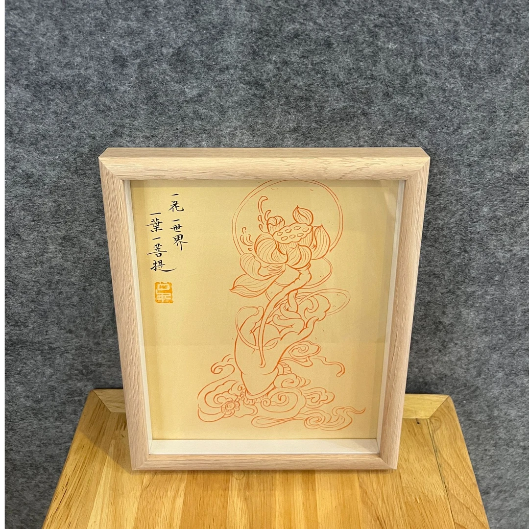 《一花一世界》国潮氛围感艺术摆件22*27CM