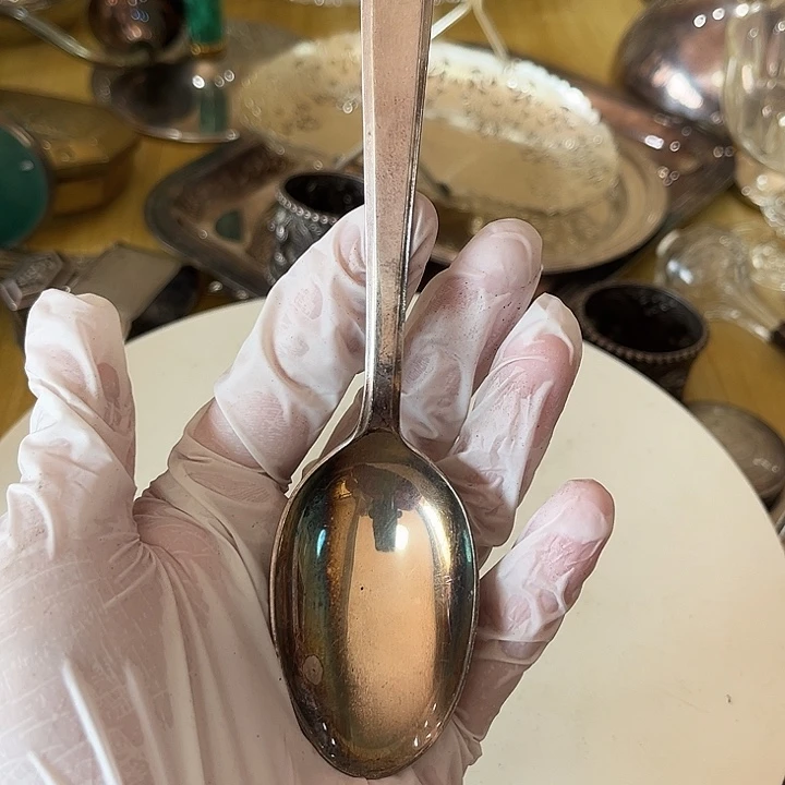 寳***兒贵金属欧洲中古银制勺子勺子