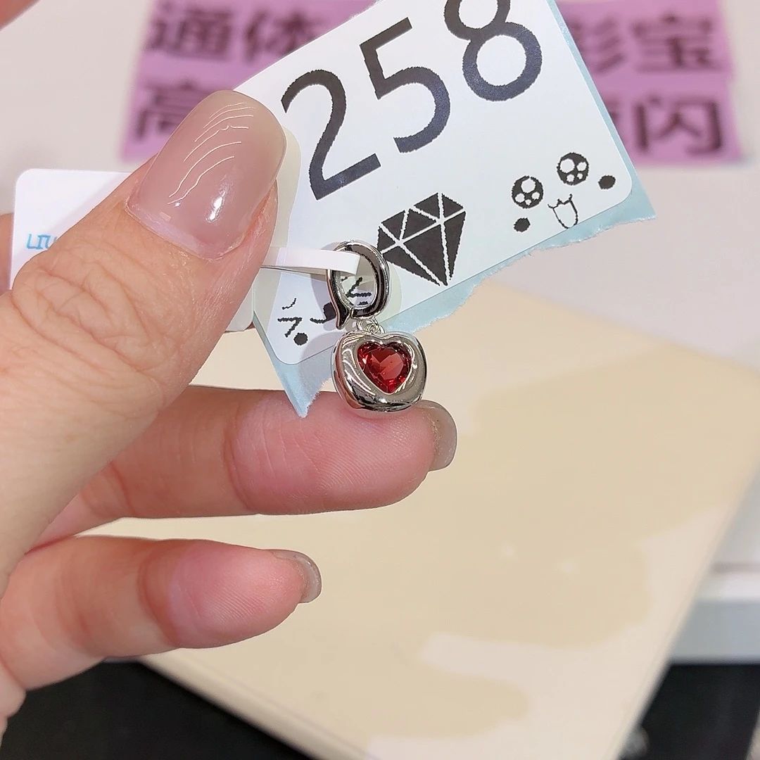 银S925镶嵌石榴石珠宝半成品
