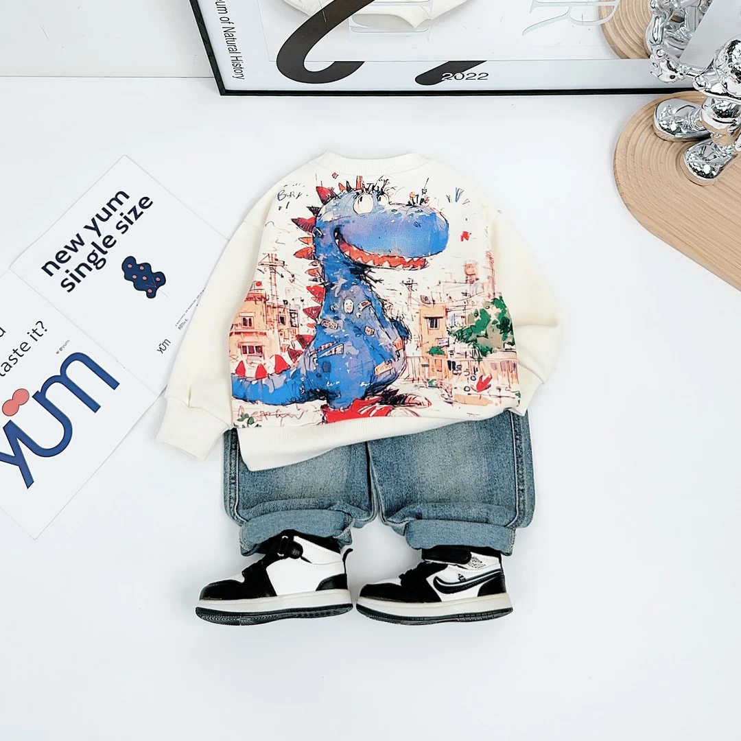 儿童卫衣长袖2025新款春装男童春秋上衣潮 WG28193 悠悠童话童装