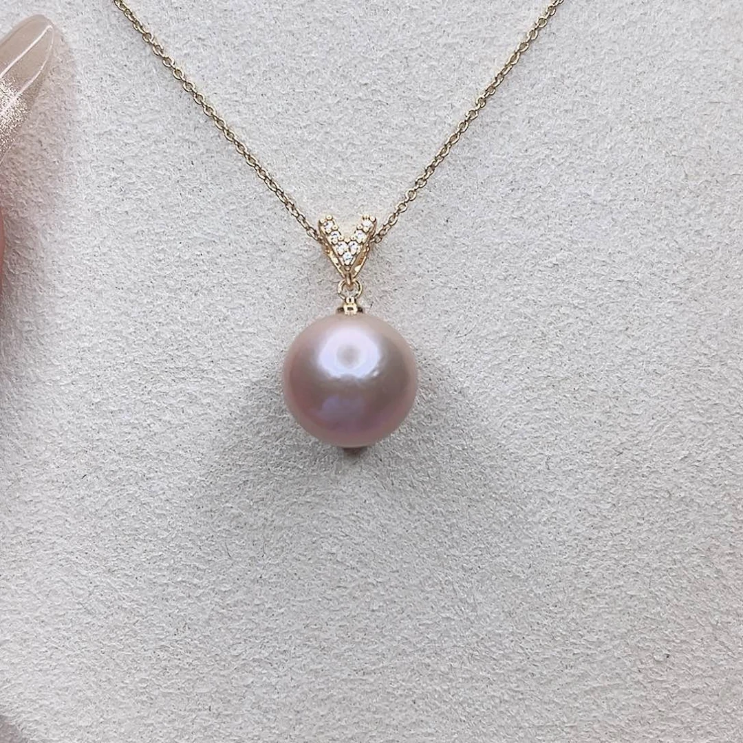 合金淡水珍珠吊坠(赠链)