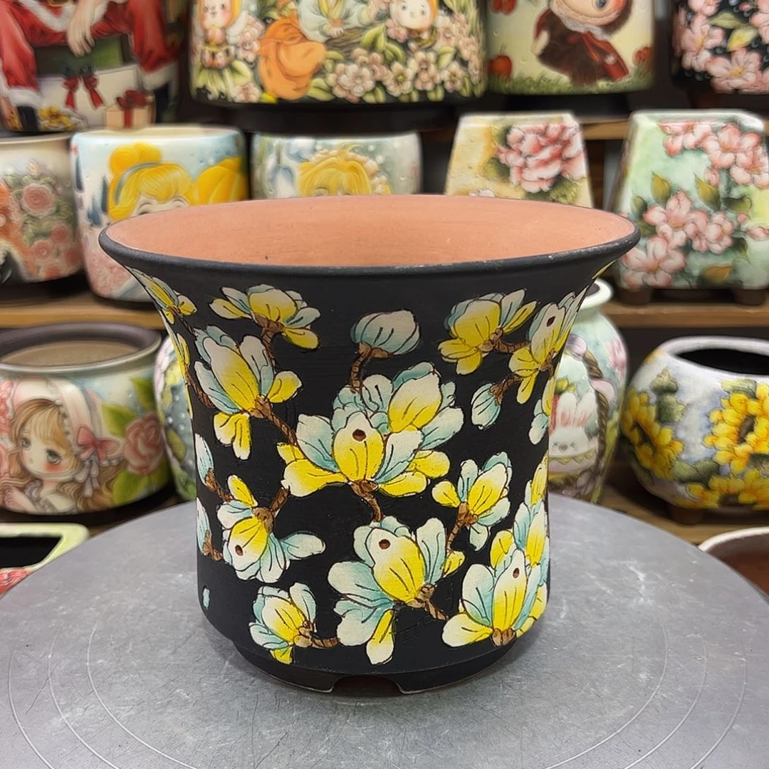 景德镇炫彩手绘口17高14.5