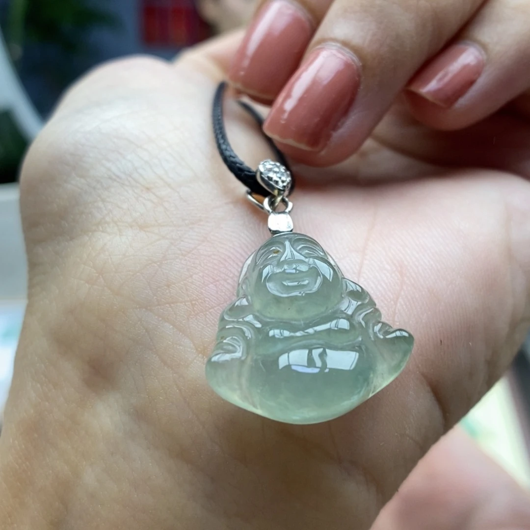 颈饰银S925镶嵌翡翠吊坠28