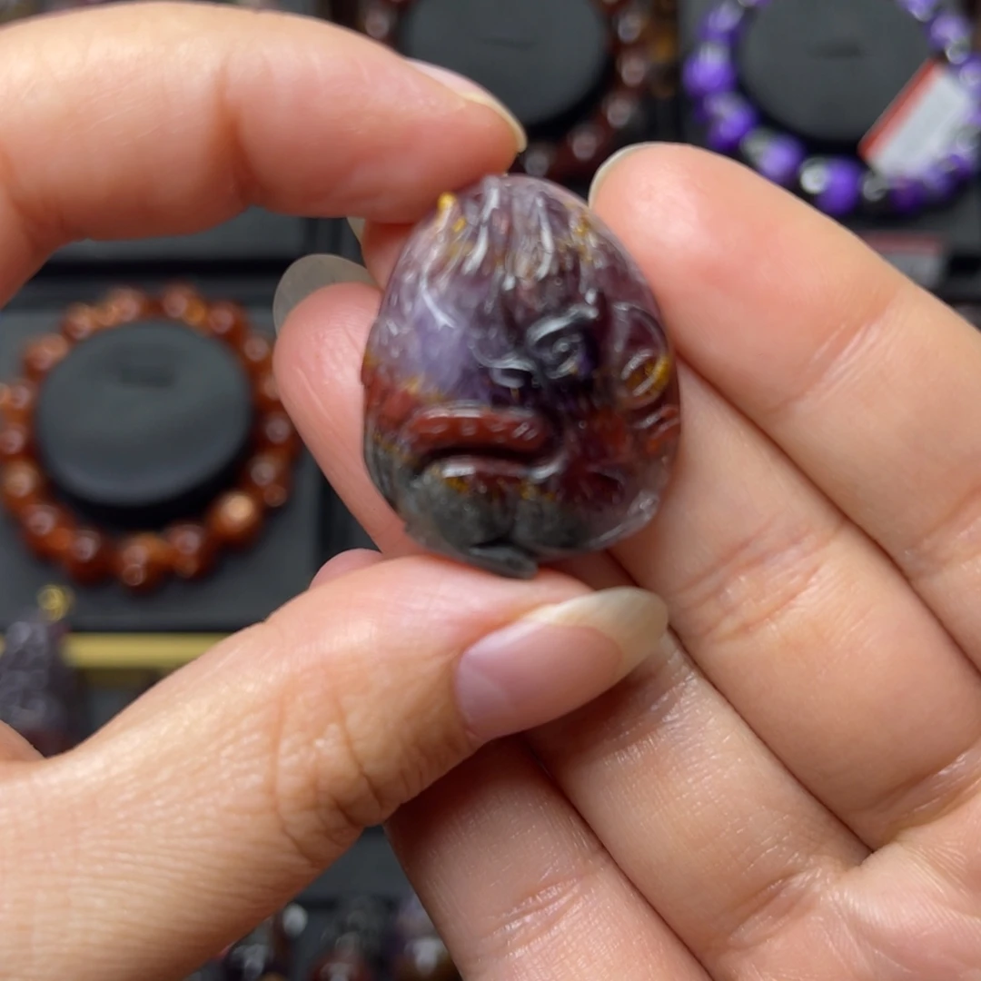 未镶嵌水晶手链极光四色吊坠