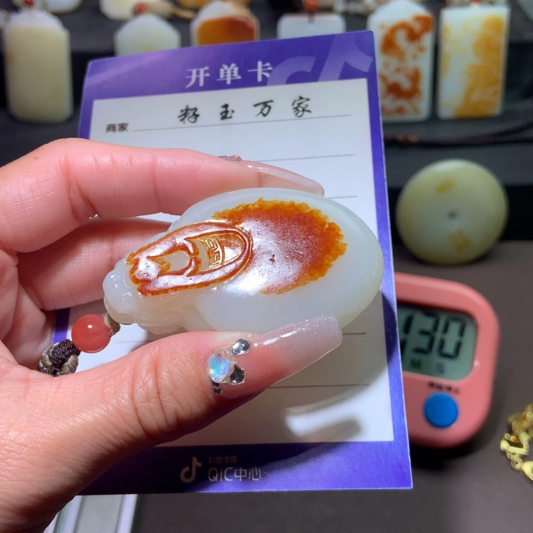 和田玉挂件未镶嵌千*马