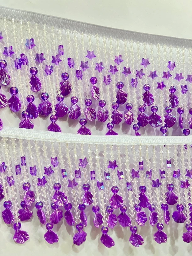 喜字新款苗族少数民族串珠手工花边衣服流苏帽子装饰辅料云贵川