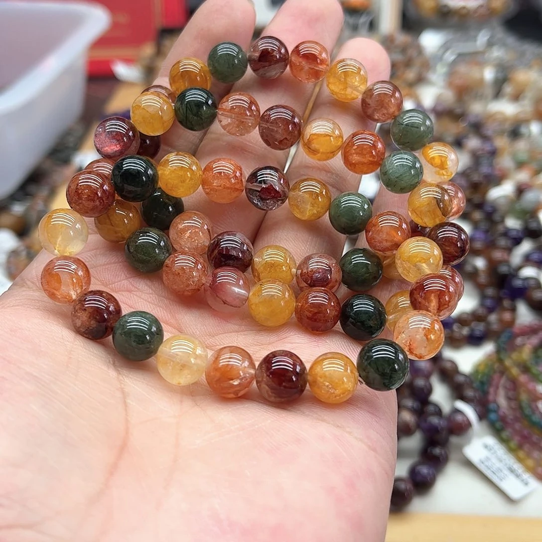 水晶手串未镶嵌多样性发货发一条