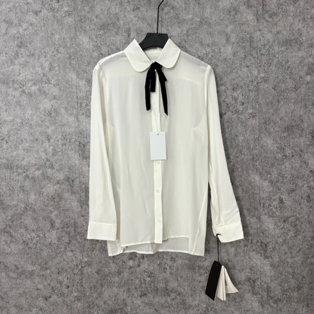未使用 GUCCI/古驰 古驰白色真丝工服