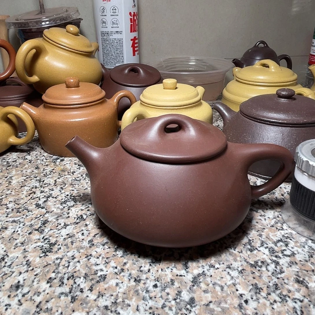 茶壶紫砂微瑕老紫泥大景舟