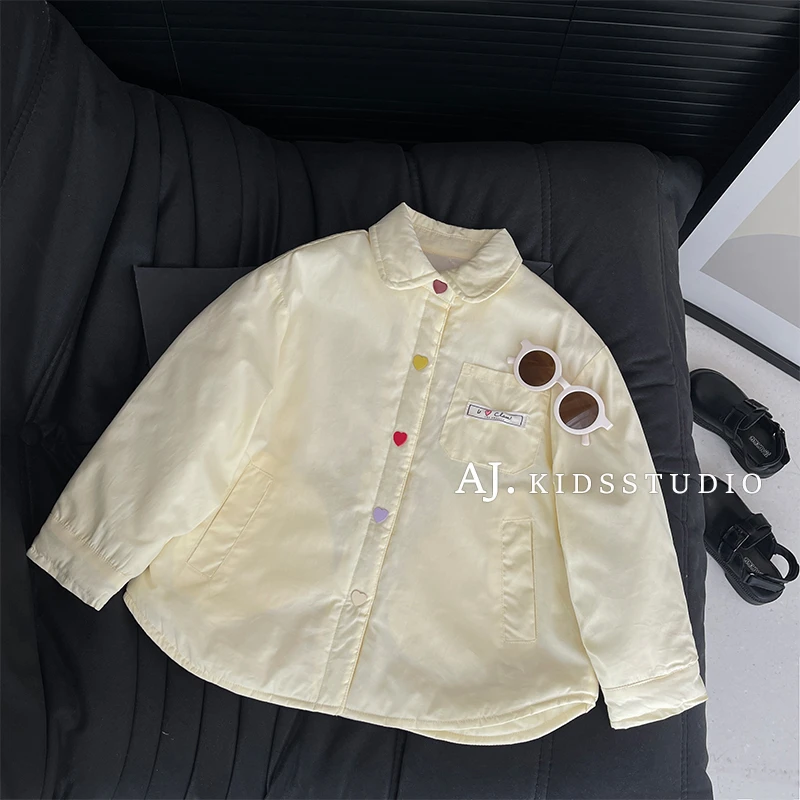 【Umi现货】秋冬韩版儿童时尚夹棉可爱保暖加厚棉袄外套MPG5247