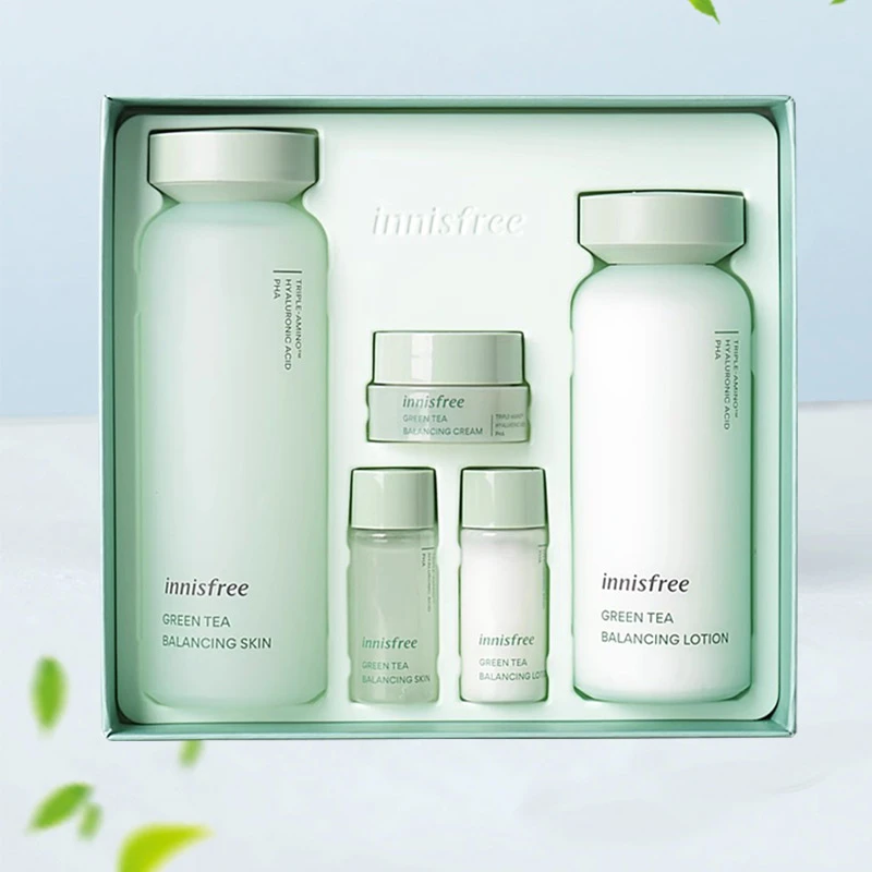 【正品】韩国进口悦诗绿茶平衡舒润水乳套装面部护肤水乳2件套
