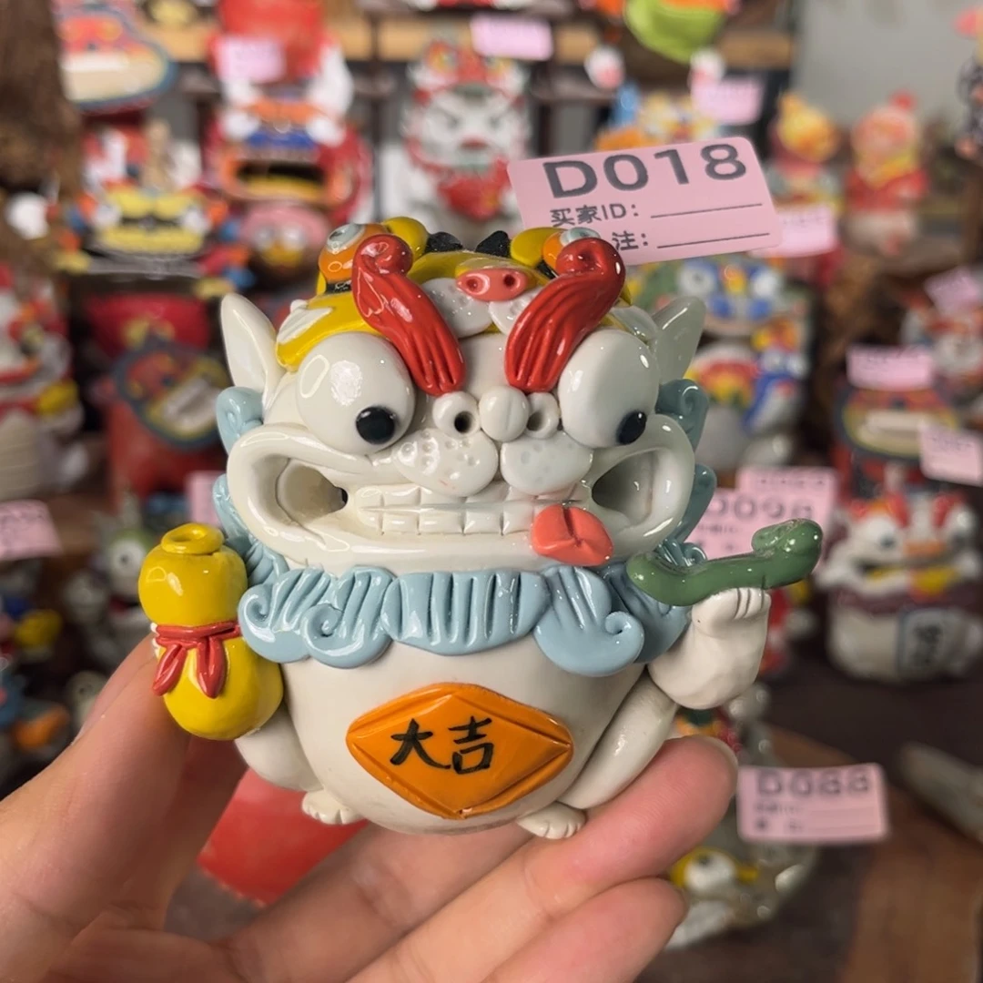 泥塑纯手工茶宠摆件