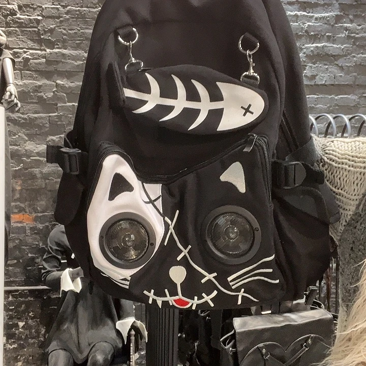 Banned黑白音响双肩包