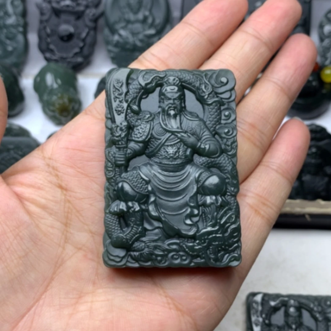 【闪购商品】颈饰未镶嵌和田玉东****5双面雕刻