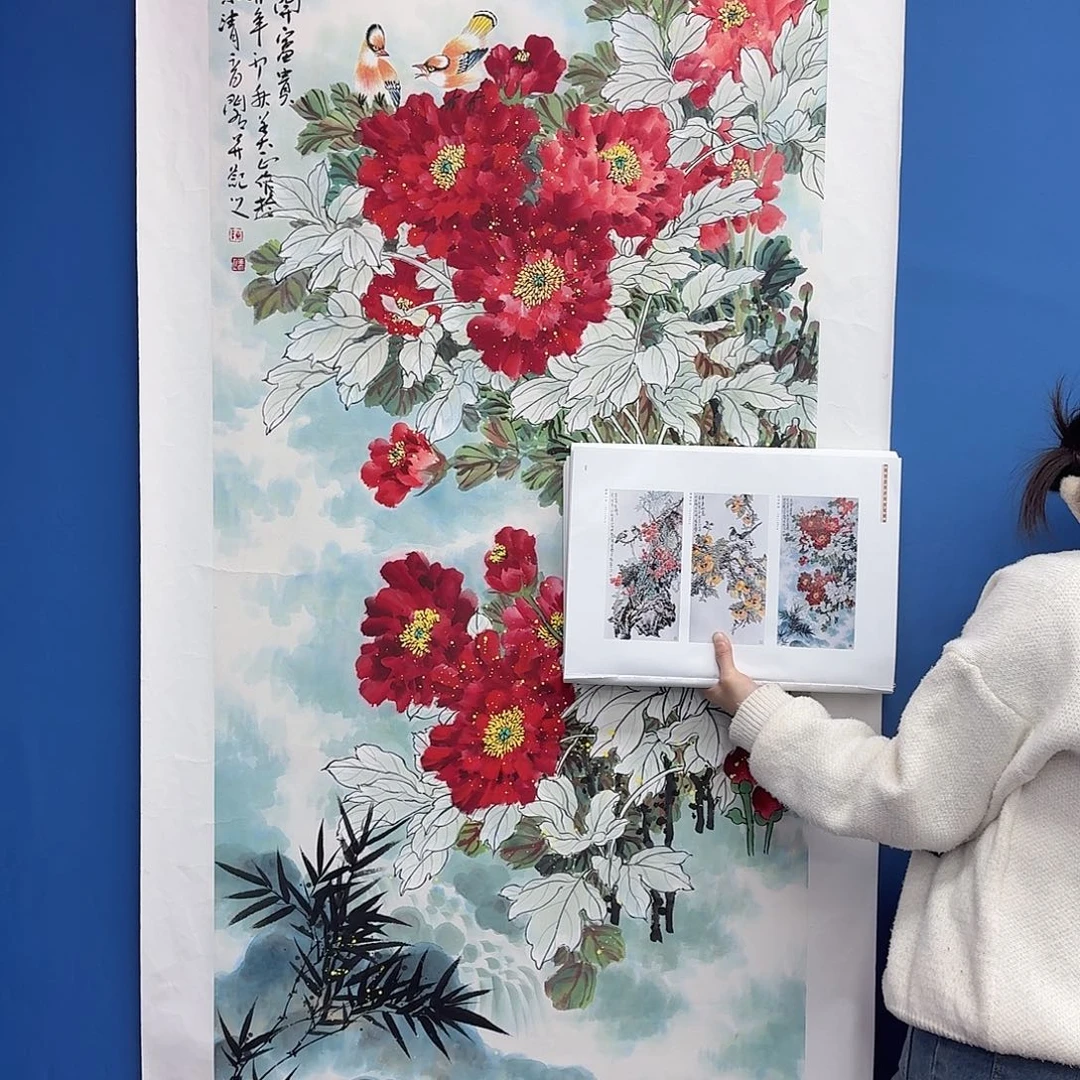 国画多次参加国内外书画