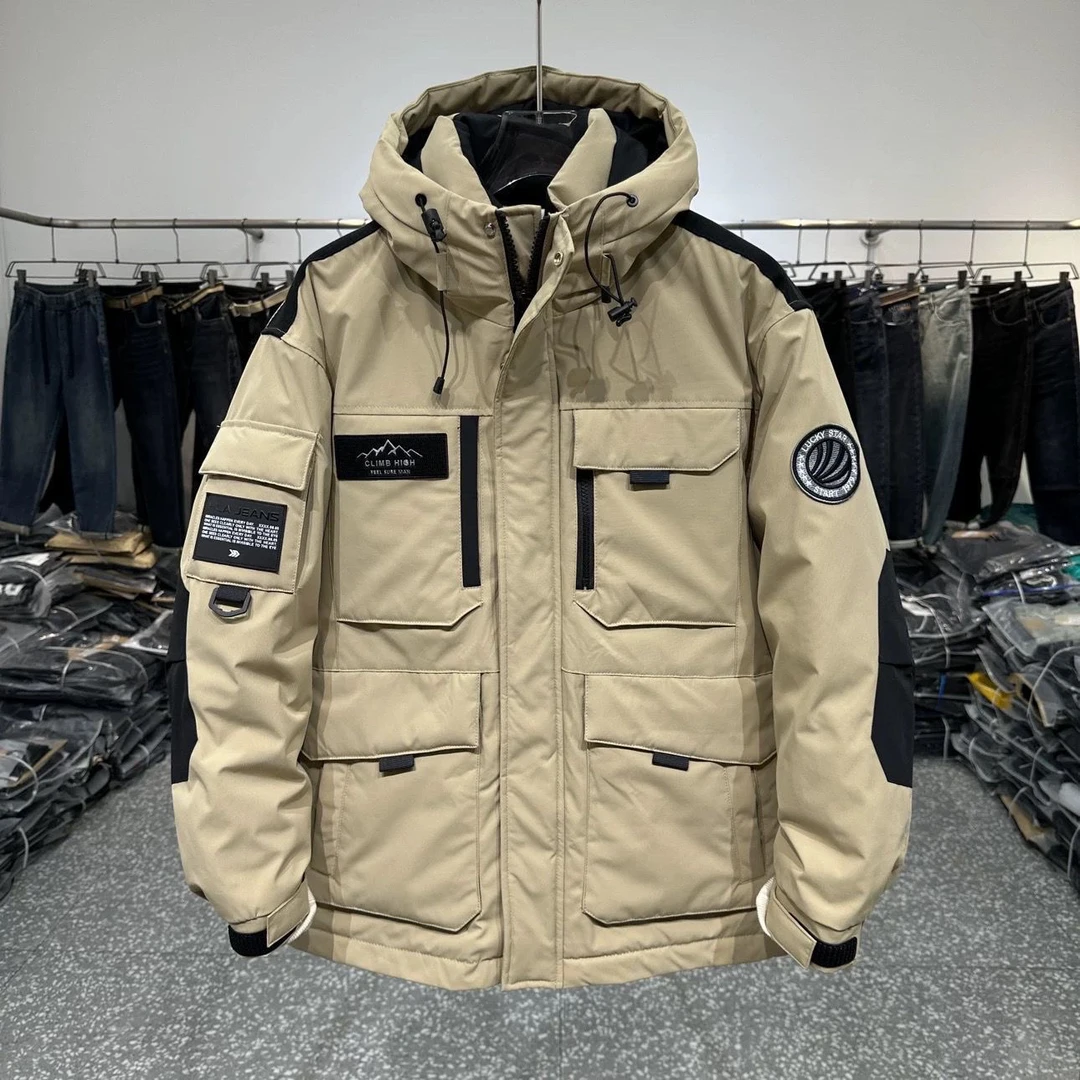 【石头清货价】轻奢户外立领保暖潮流休闲百搭宽松加厚抗寒外套