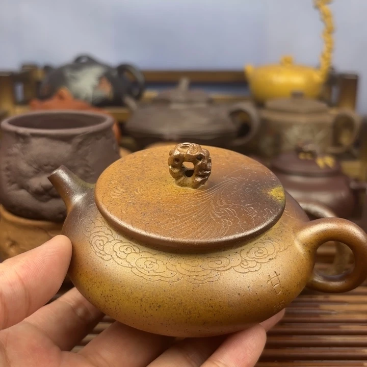 茶壶紫砂甘霖原矿黄金段柴烧150c