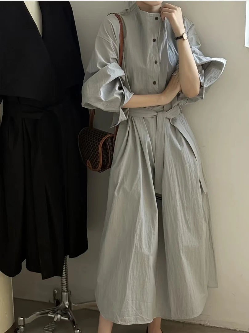 秋实499法式慵懒风高级感连衣裙
