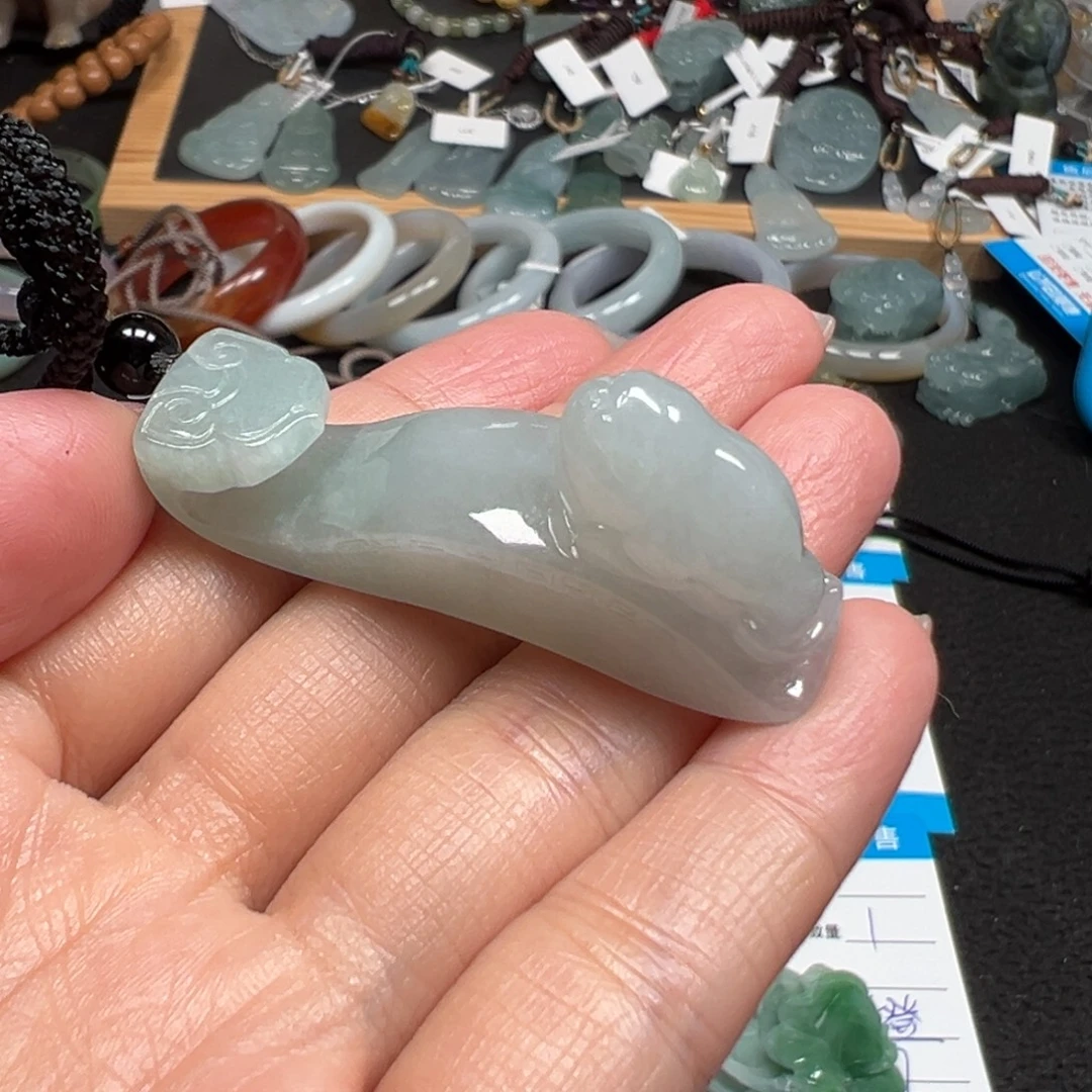 翡翠未镶嵌颈饰天然A货缅甸翡翠