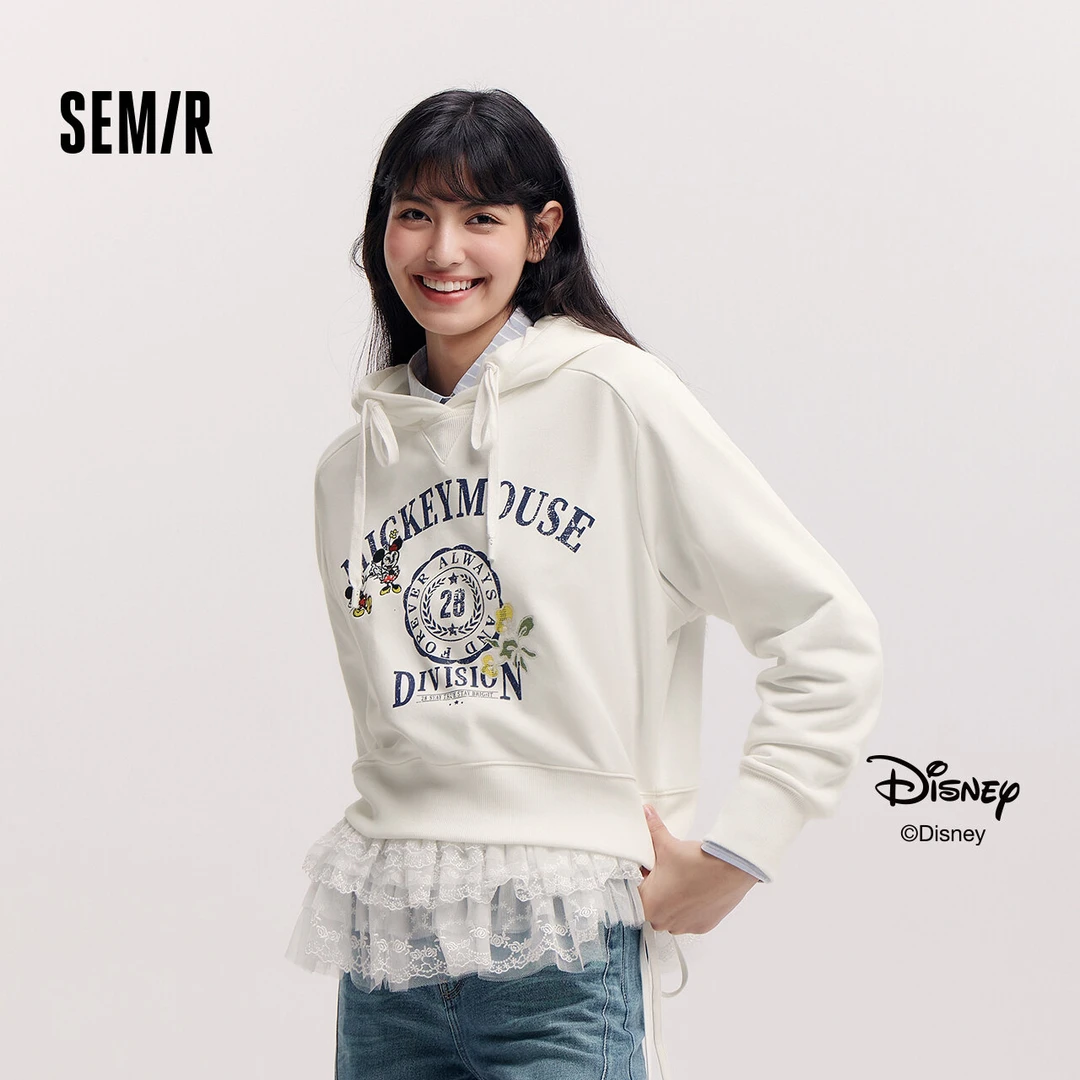 商场同款|迪士尼米奇家族合作系列森马卫衣女2025新款宽松春装
