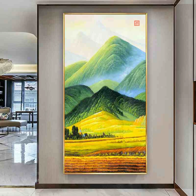 【火旺府】入门玄关装饰画玄关高端挂画晶瓷装饰画