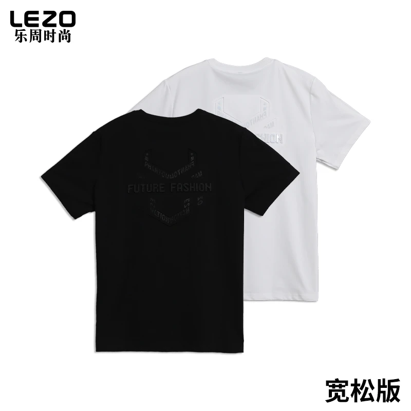 LEZO乐周时尚男装短袖圆领T恤L25227021A