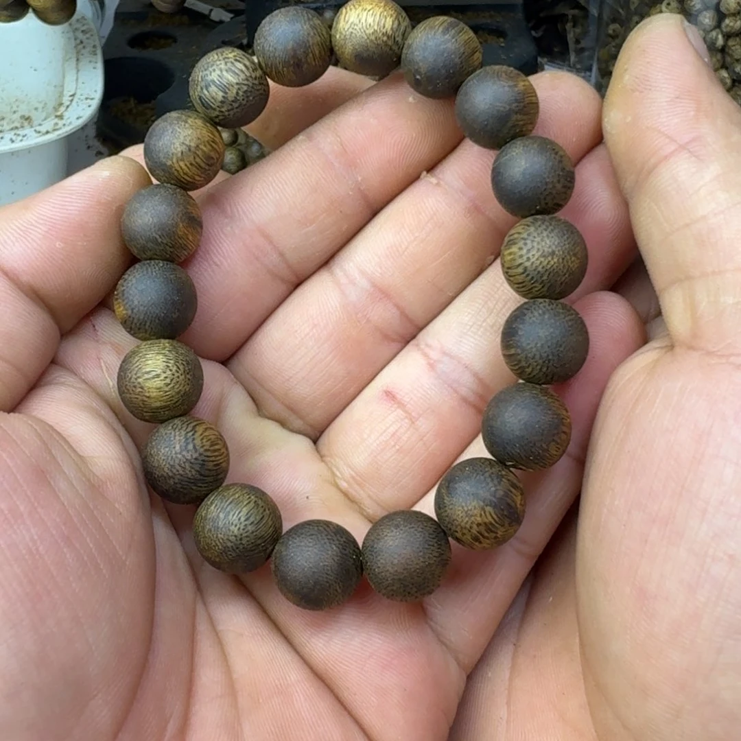 手串沉香贵****商绿奇楠沉香1.2mm14g99分沉高油脂