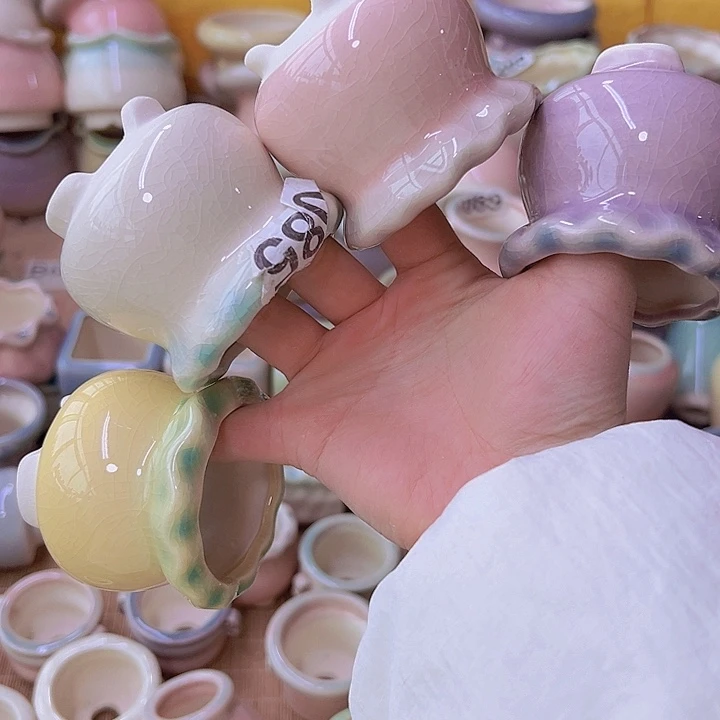 红陶陶瓷花盆当场满12包邮