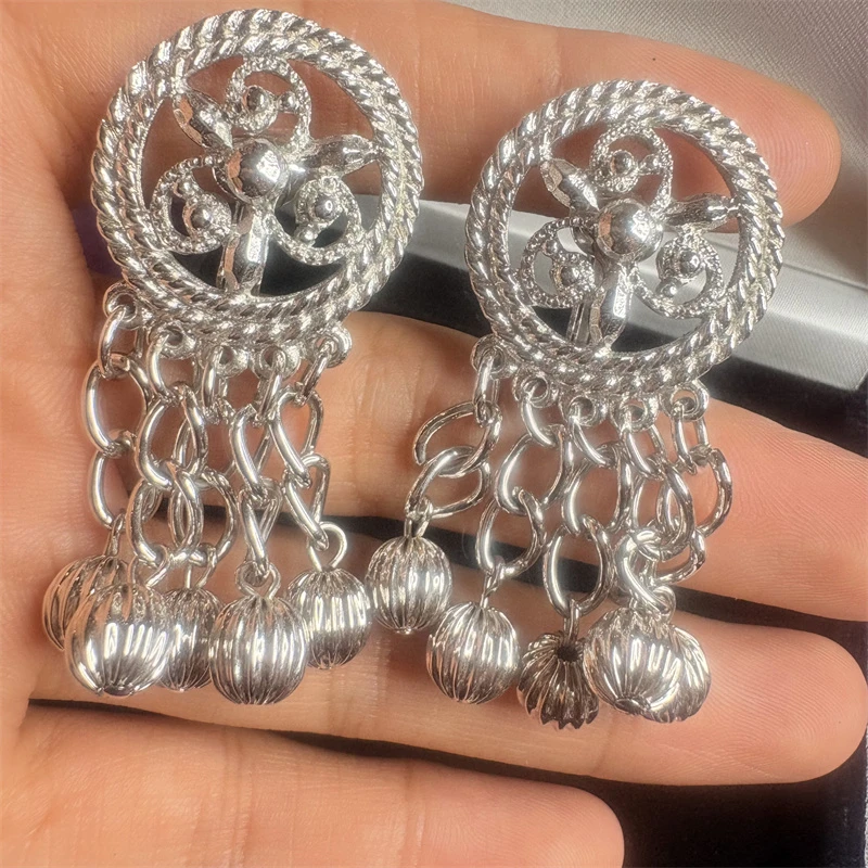 合金耳饰 sarshcov图册银色重工流苏耳环1-2【2070630-034】