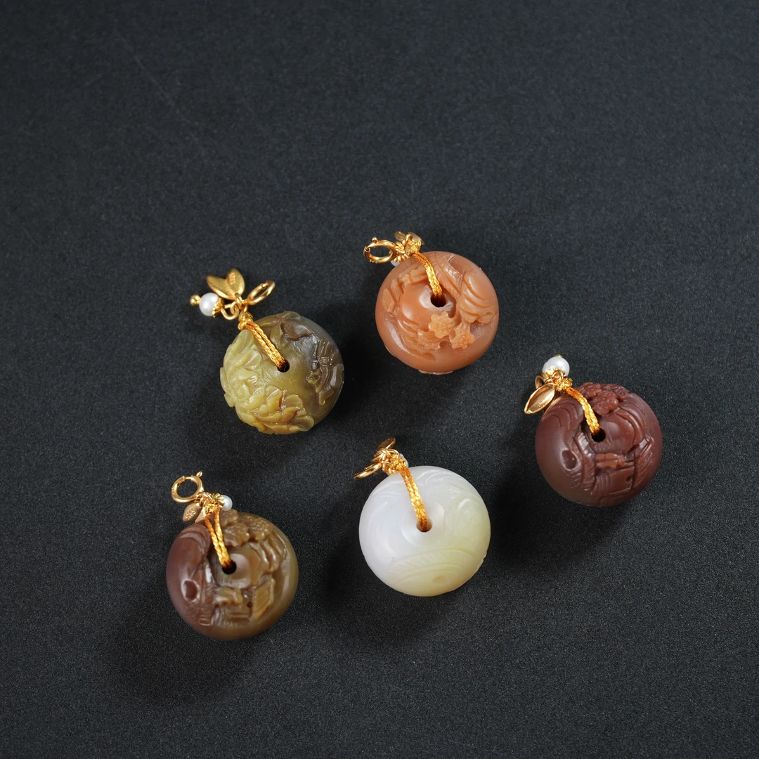 【老掌柜】平安扣/盐源玛瑙吊坠/多样性发货 发一件 5W000482