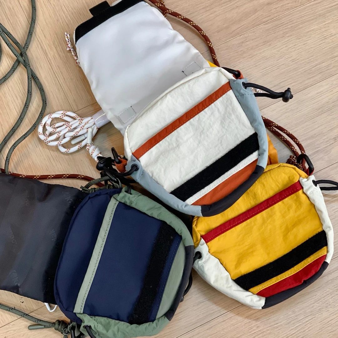 韩版原单柯家休闲风拼色款斜挎包百搭时尚潮流日系斜跨森系ins