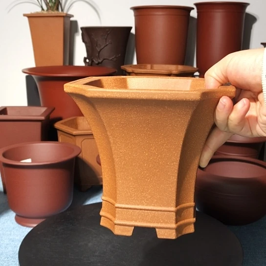 宜兴紫砂花盆精品