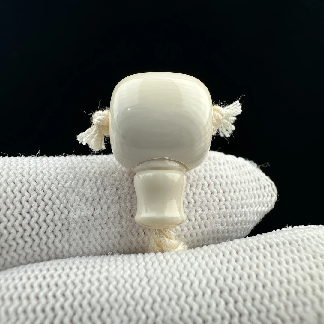 J2674天然猛犸象牙 牙芯料藏式三通13.8*21.7mm一物一图 假一罚十