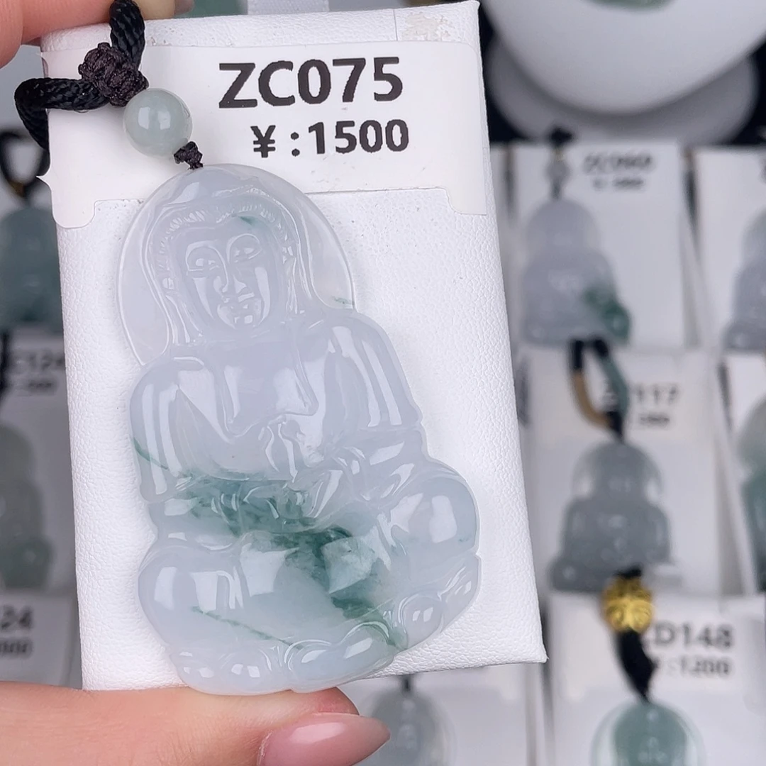 翡翠未镶嵌颈饰zc075