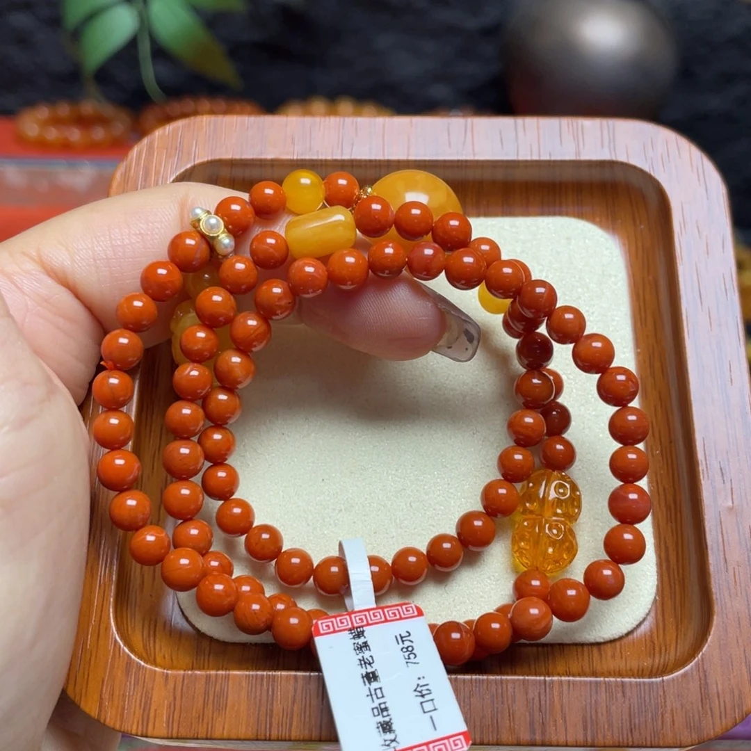 蜜蜡未镶嵌手链手串