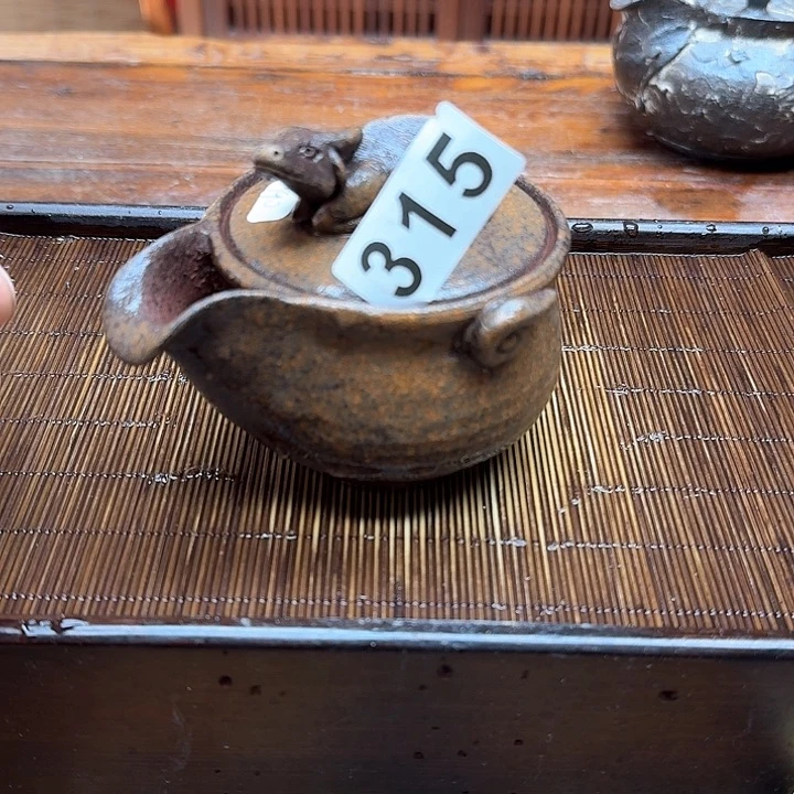 纯手工制作粗陶茶具