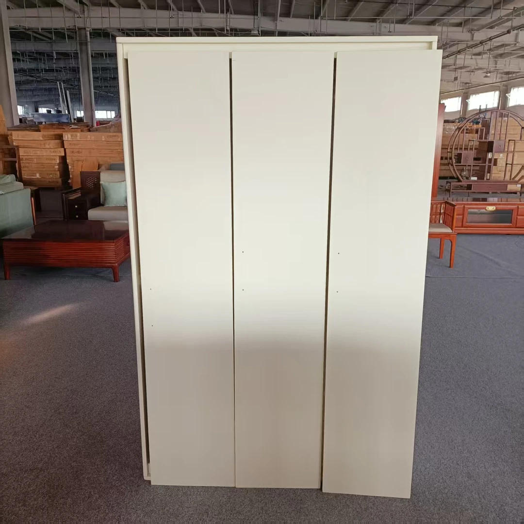 1180*500*1920MM瑕疵款新西兰松木白色衣柜带隔板带挂衣杆